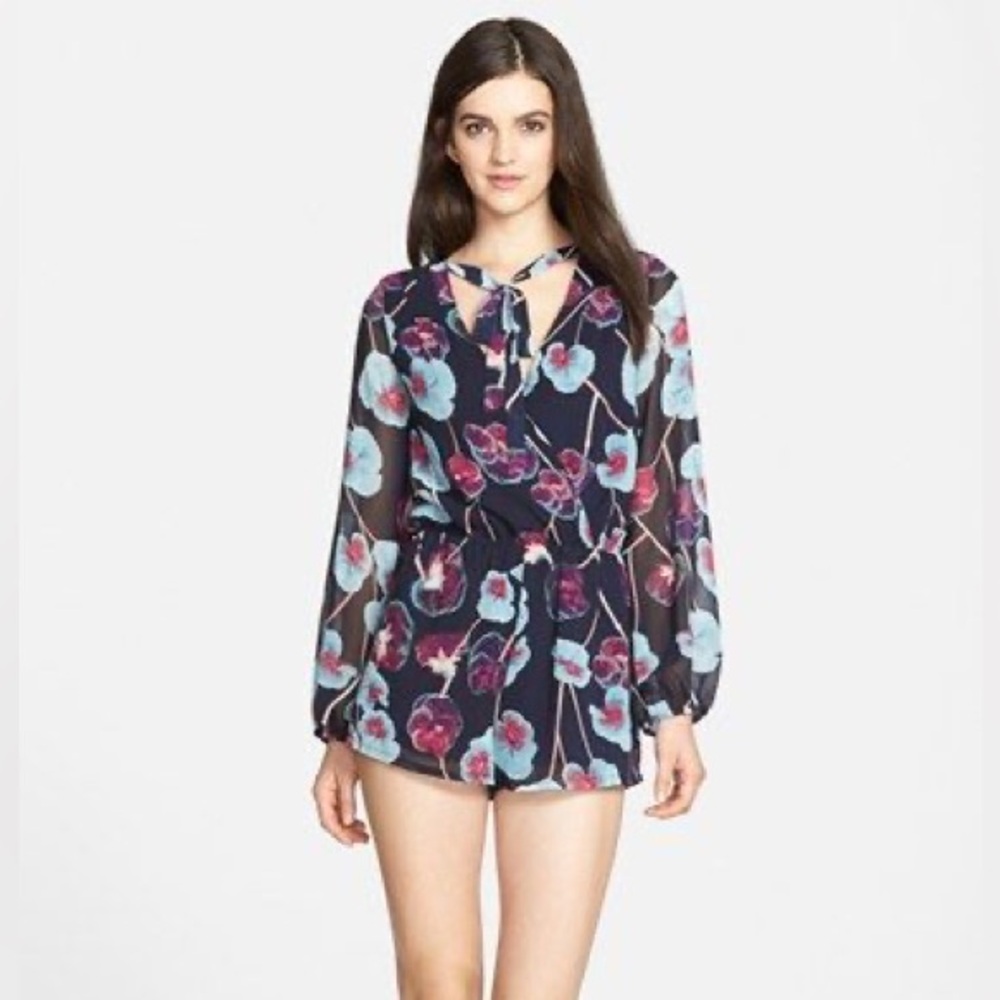1. State Navy and Purple Long Sleeve Romper sz medium